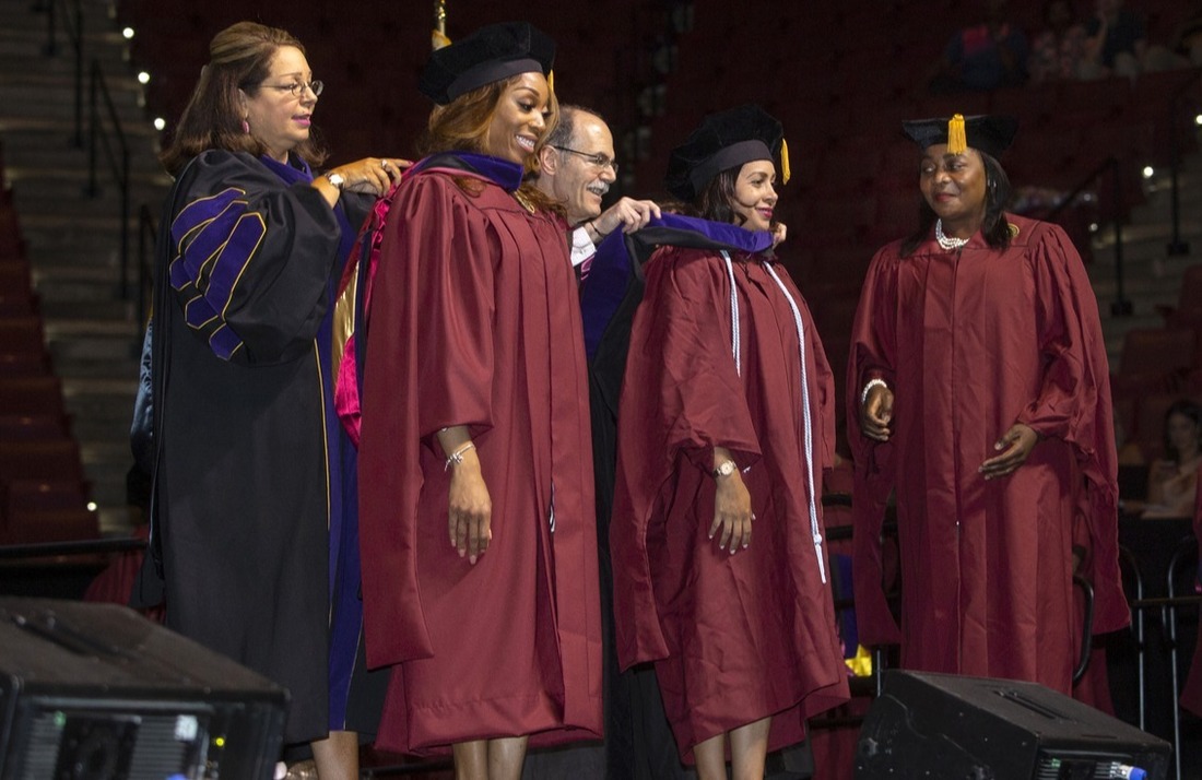 JM Grads being hooded