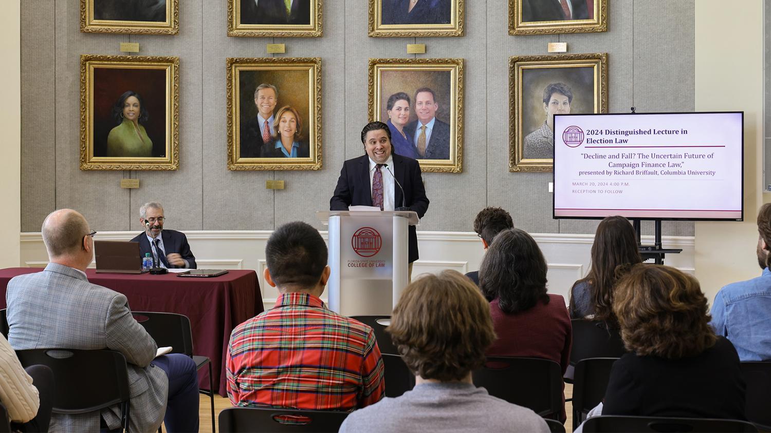 Prof. Morley Introducing Distinguished Lecture